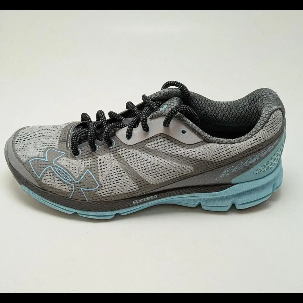 Womens Under Armour‎ Charged Bandit Gray Running Shoes 1258730-052 Size 9.5